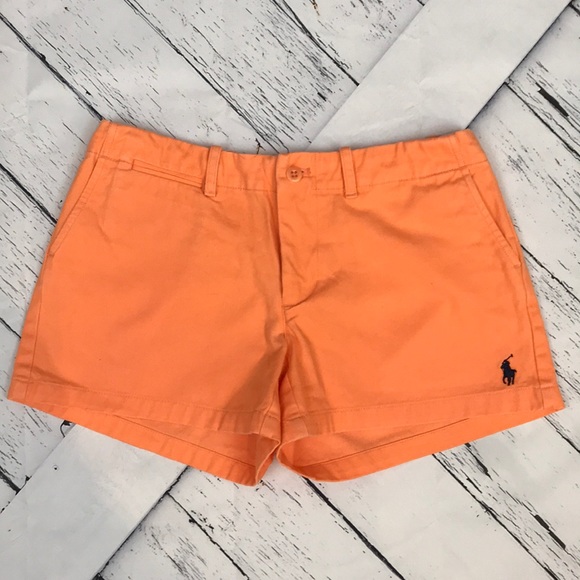 Ralph Lauren Pants - RALPH LAUREN Orange Sherbet Chino Shorts sz 2